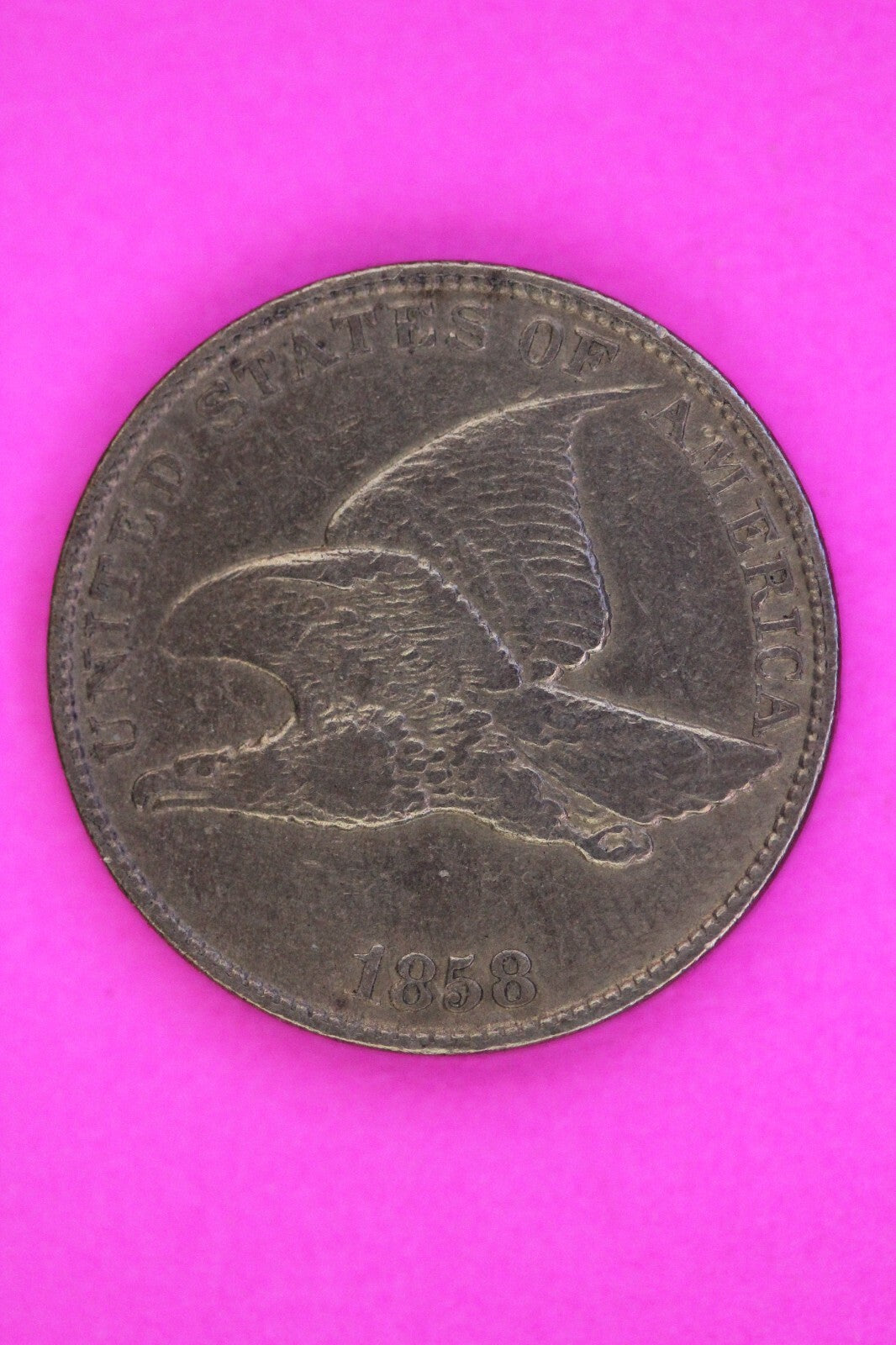 1858 Flying Eagle Cent Penny Double A in America Scarce Early Type Coin 116