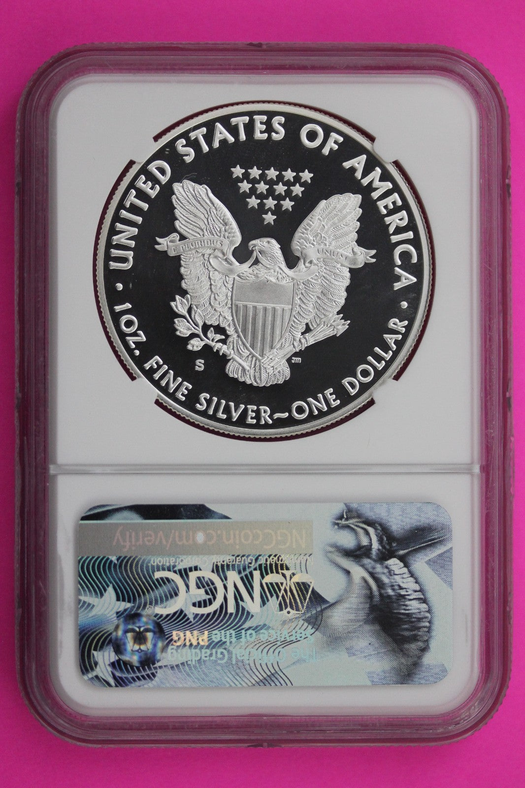 2017 S PF 70 Silver American Eagle From Congratulations Set Jones Sig NGC 520