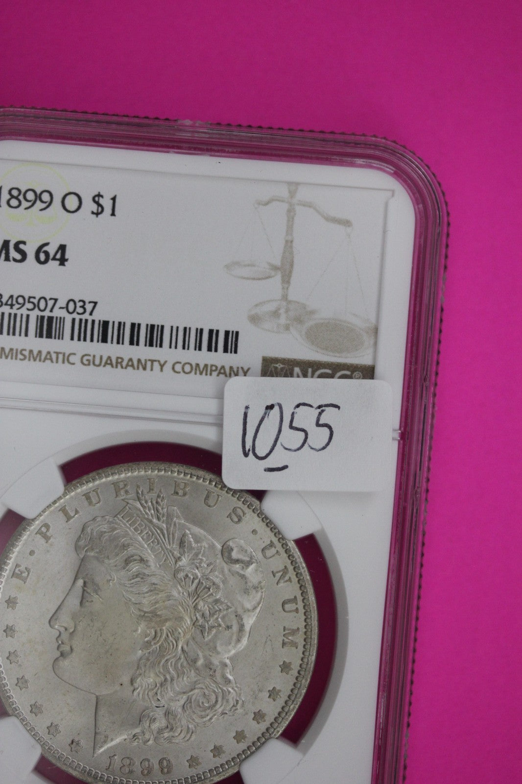 1899 O MS 64 Liberty Morgan Silver Dollar NGC Certified Graded Authentic 1055