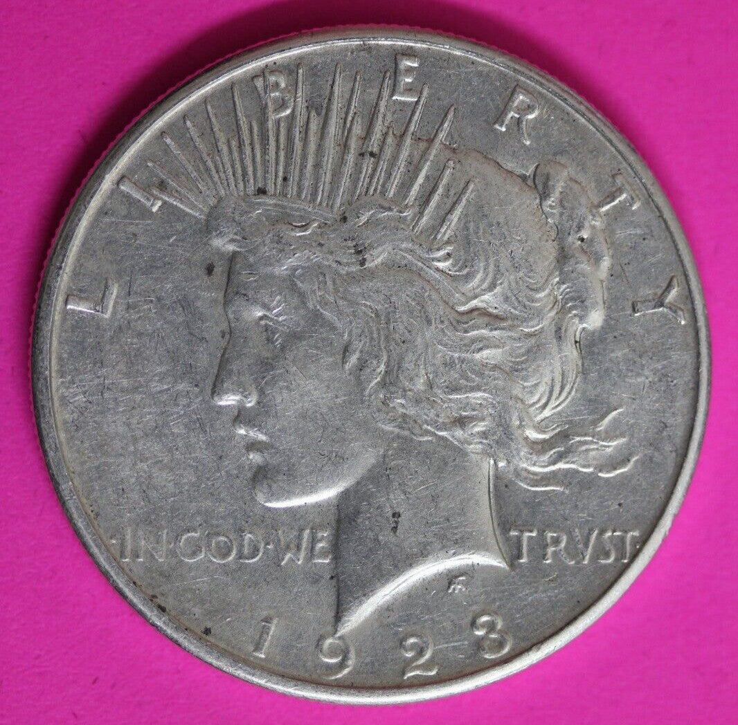 High Grade 1923 S Liberty Peace Silver Dollar San Francisco Mint Nice Luster 171