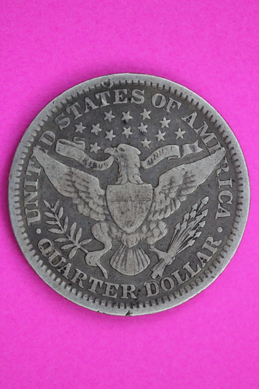 1907 P Barber Liberty Silver Quarter Guaranteed Authentic Genuine Coin 1609