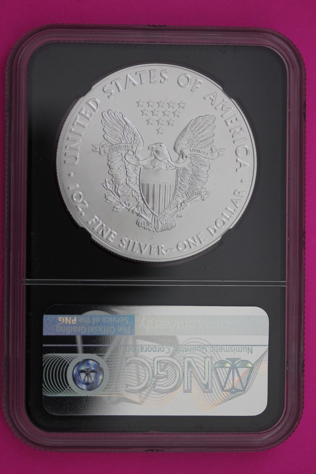 2018 MS 70 Silver Eagle Jones Signature 1rst Day 1 OZ .999 NGC Certified 244