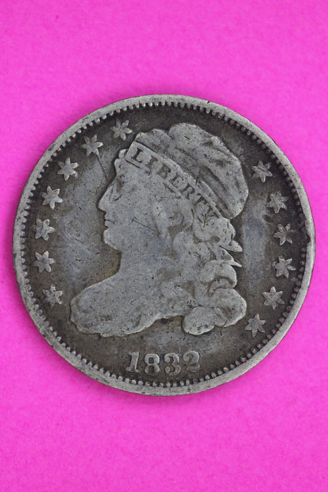 1832 Bust Capped Dime Lady Liberty Silver Coin Guaranteed Authentic Genuine 1300