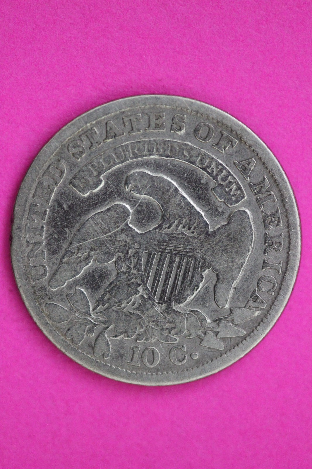 1834 Capped Bust Silver Dime Guaranteed Authentic & Genuine Very Rare Coin 0726N