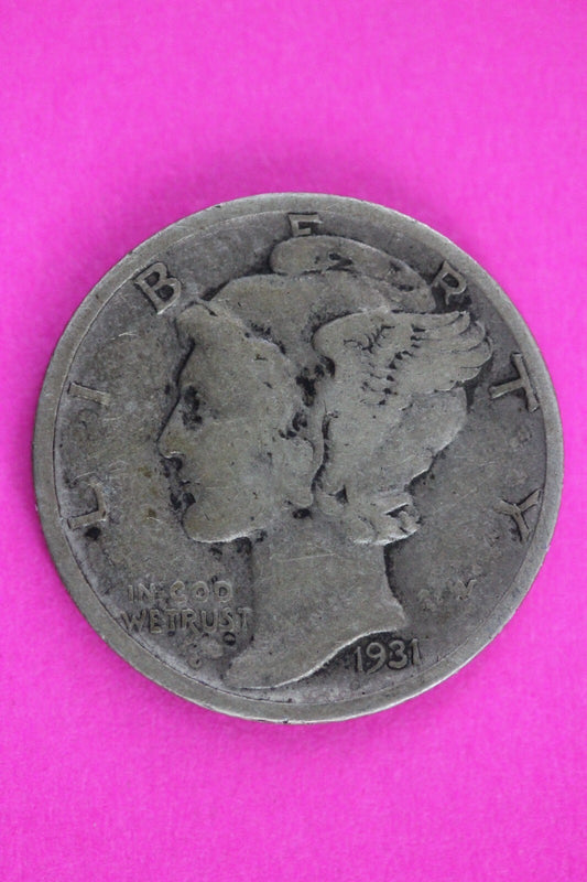 1931 D Mercury Winged Liberty Dime Silver You Get Same Coin In Pics 41