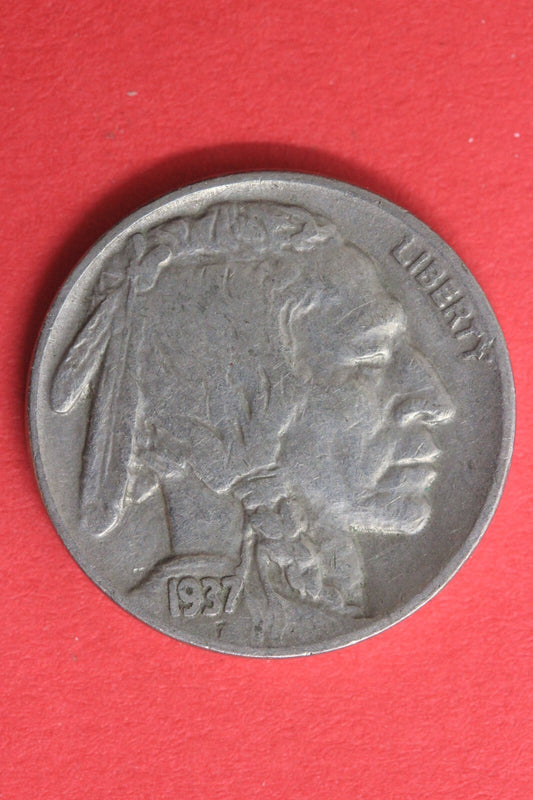 1937 P Buffalo Indian Nickel Exact Coin Pictured Fast Flat Rate Shipping OCE 35