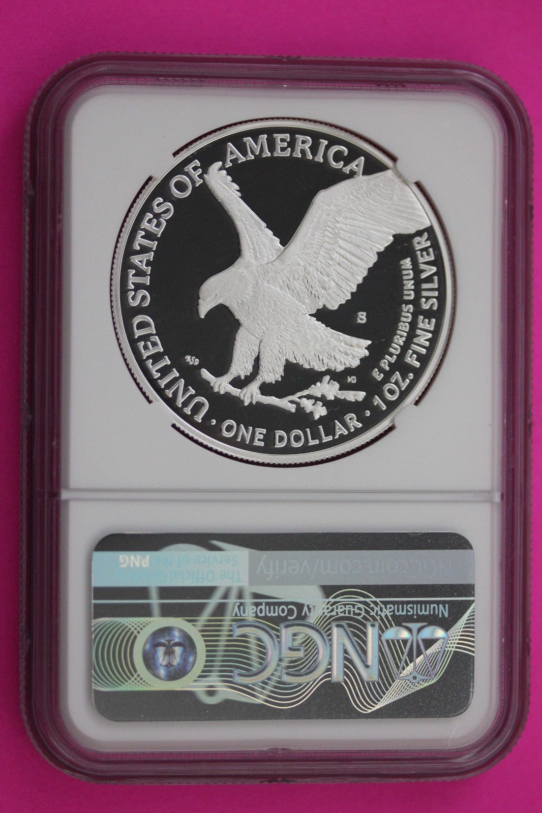 2022 S PF 70 Silver Eagle Proof DCAM 1 OZ .999 Silver NGC 1rst Day Issue 692