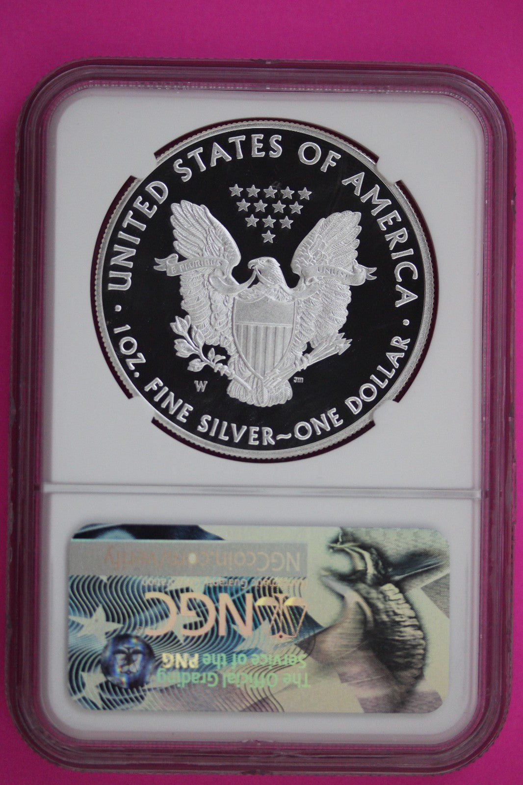 2017 W PF 70 Silver Eagle Mercanti Signature Proof Ultra Cameo 1 OZ NGC Slab 891