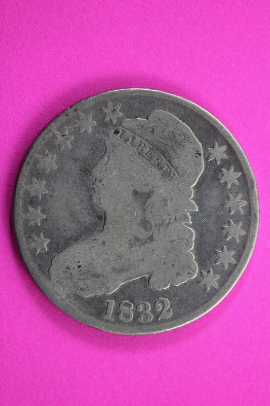 1832 Capped Bust Half Dollar Exact Coin In Pics Silver Rare Semi Key Date 21