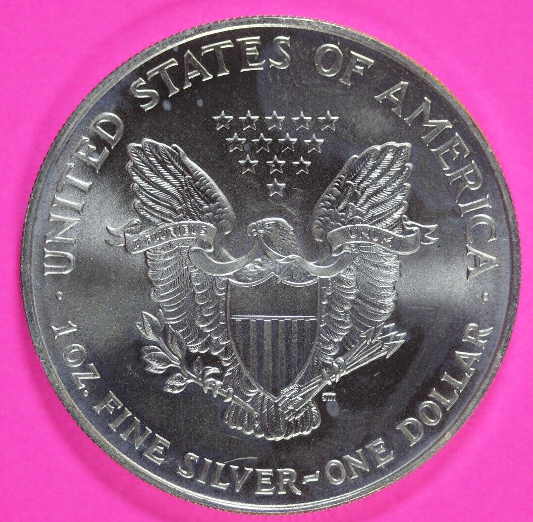 Key Date 1995 BU American Silver Eagle Key Date 1 Ounce .999 Exact Coin Shown 07