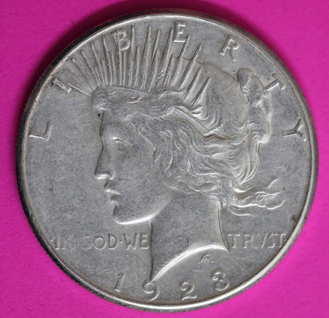 High Grade 1923 S Liberty Peace Silver Dollar San Francisco Mint Nice Luster 156