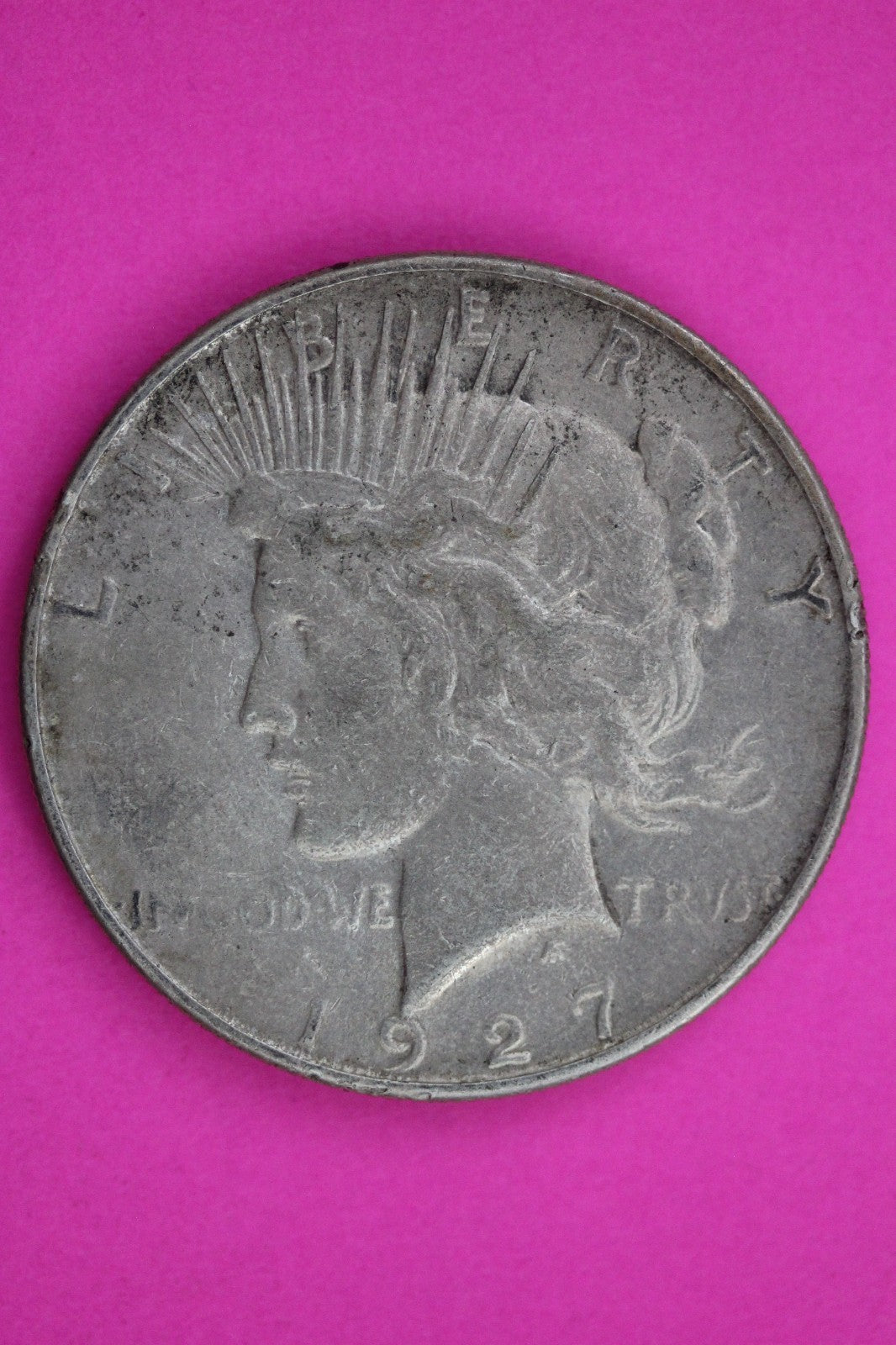 1927 S Peace Lady Liberty Semi Key Date Silver Dollar Guaranteed Authentic 1601