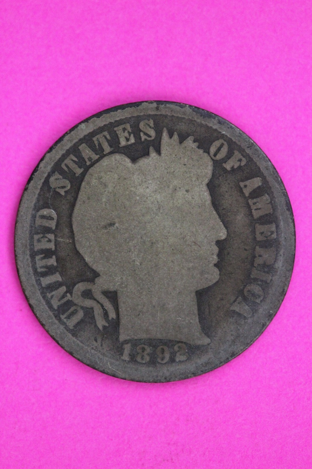 1892 S Barber Liberty Dime Silver Coin Guaranteed Authentic & Genuine 1547