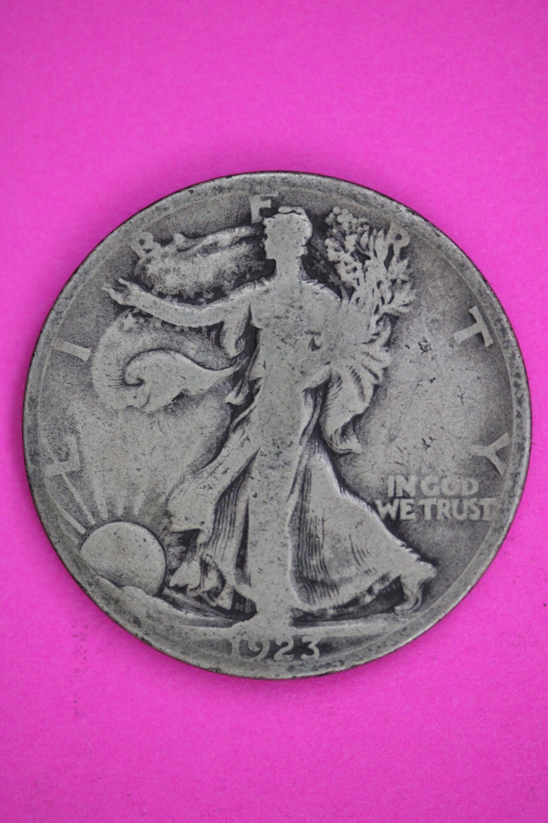 1923 S Walking Liberty Silver Half Dollar Guaranteed Authentic Genuine Coin 2911