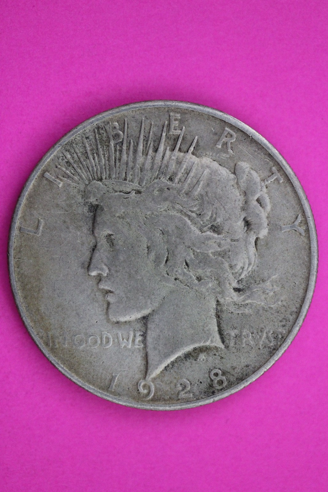 1928 S Peace Lady Liberty Semi Key Date Silver Dollar Guaranteed Authentic 1603
