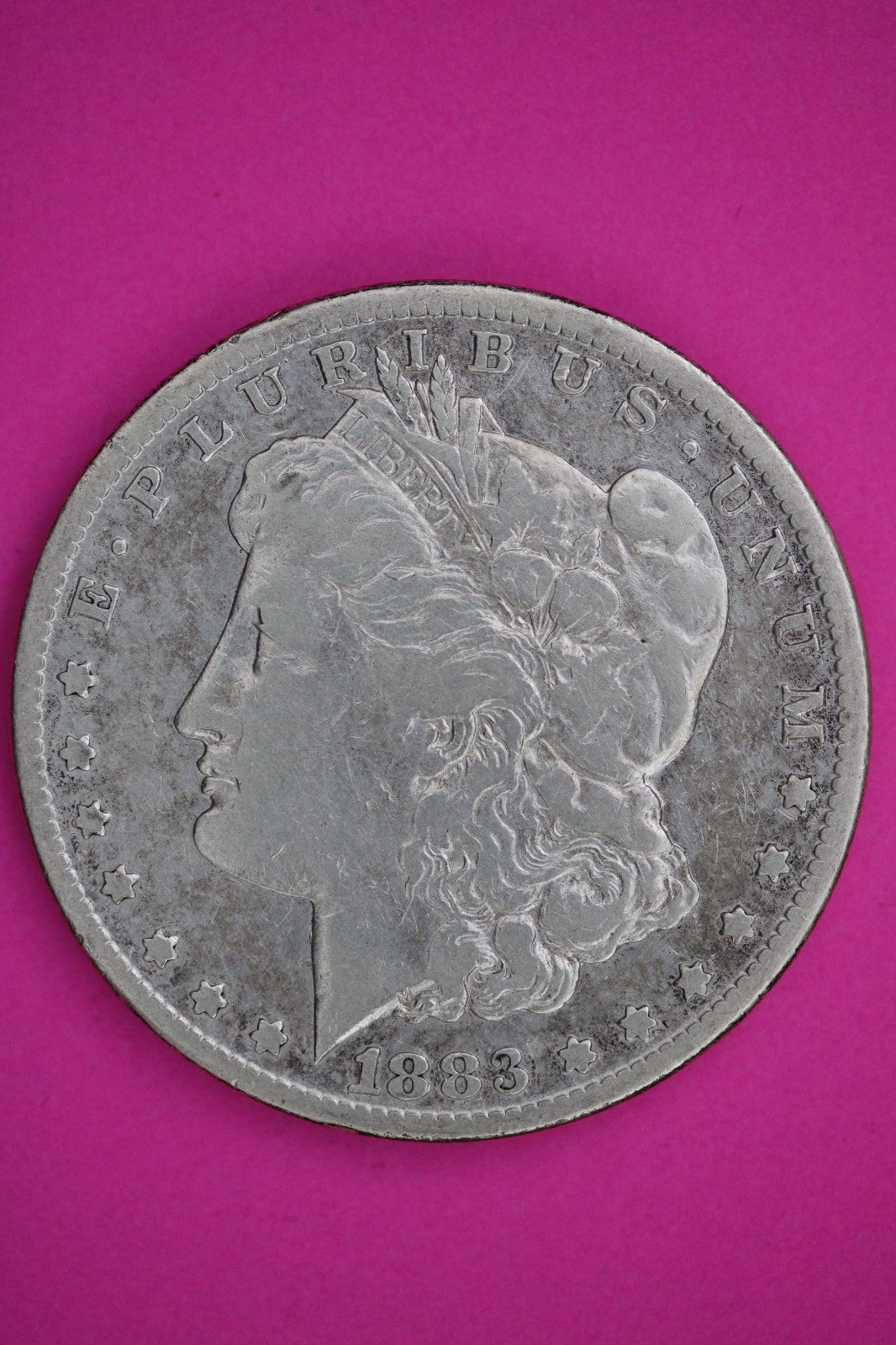 1883 CC Morgan Lady Liberty Rare Date Silver Dollar Guaranteed Authentic 2417