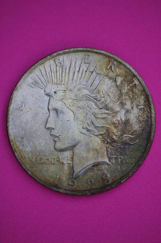 High Grade 1923 P Peace Silver Dollar LIberty Coin Authentic & Genuine 2632