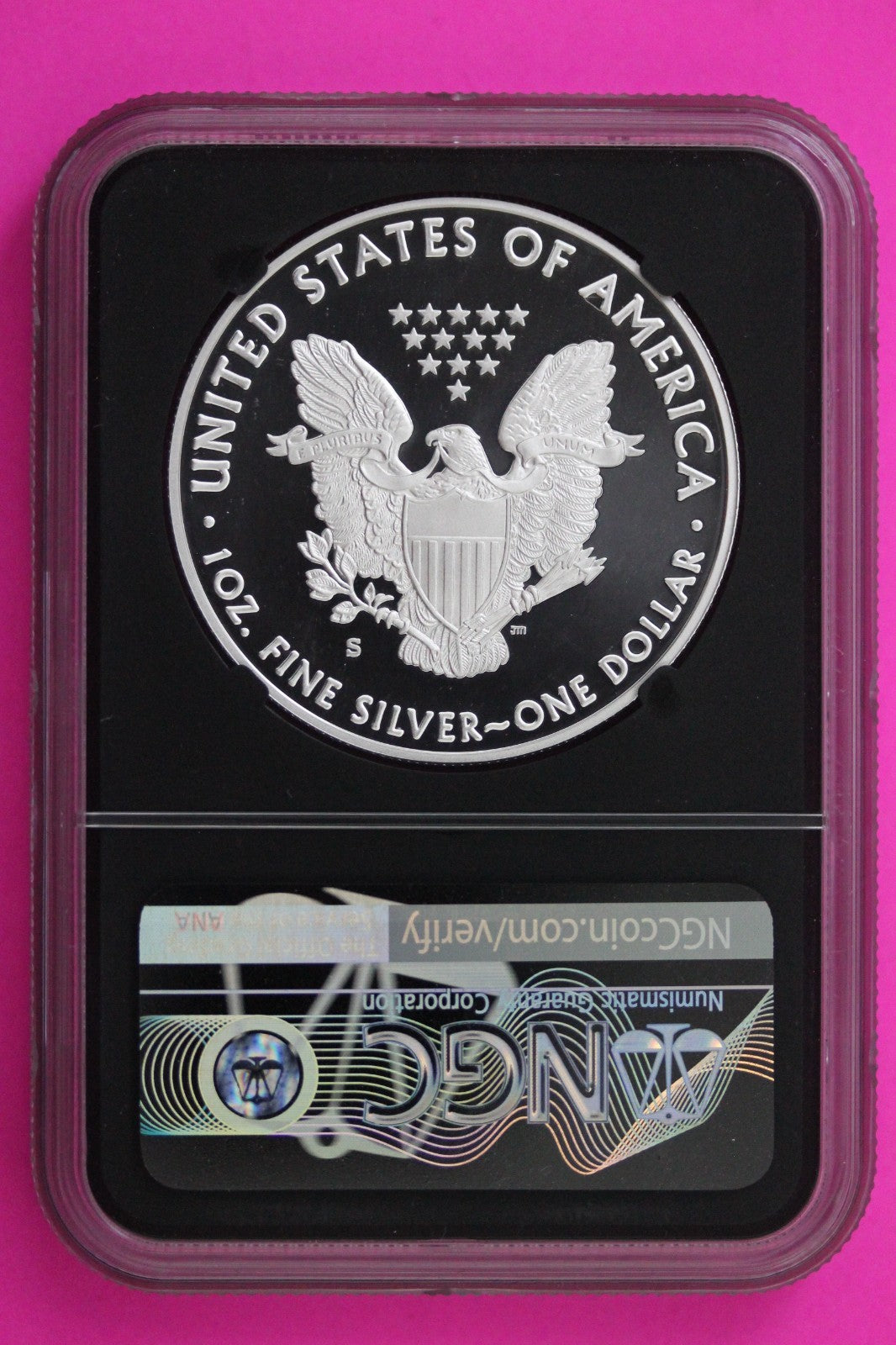 2020 S PF 70 Silver American Eagle DCAM Proof Moy Signature  NGC Certified 294