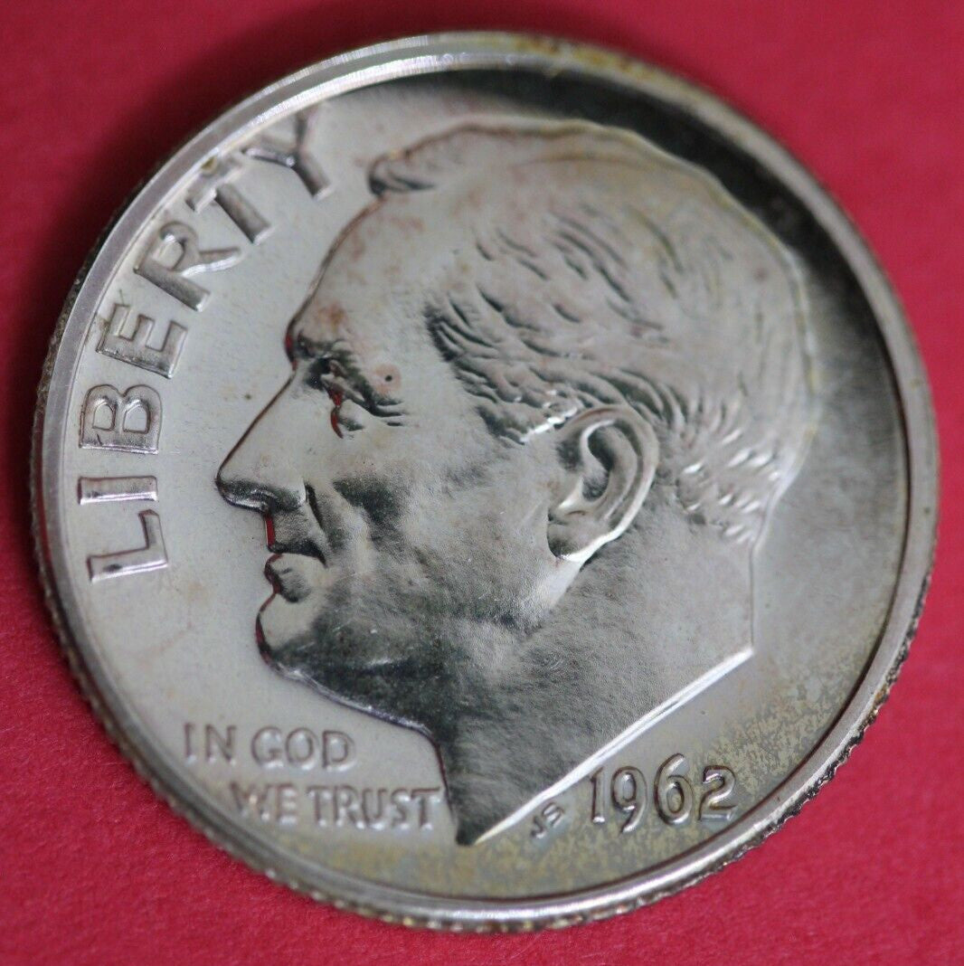 1962 Silver Proof Roosevelt Dime Exact Coin Shown Fast Shipping OCE 34