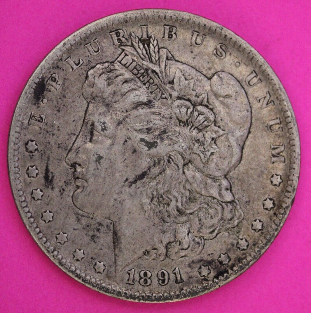 1891 O Morgan Silver Dollar Liberty Rare Key Date Coin New Orleans Mint 366