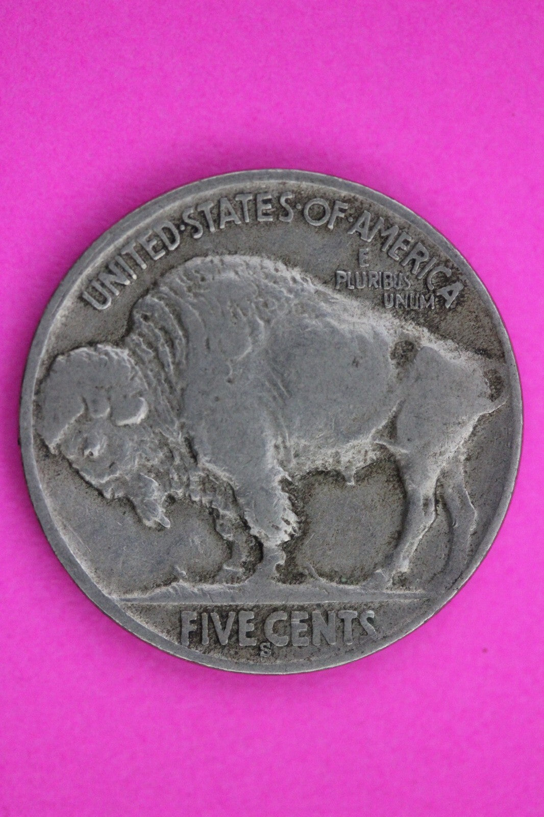 High Grade 1925 S Buffalo Indian Nickel Exact Coin Pictured Free Shipping 0055