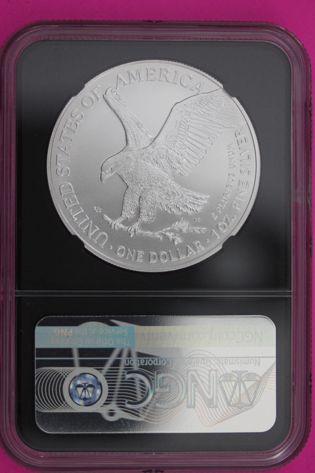 2022 MS 70 Silver Eagle Michael Gaudiosa NGC Certified Graded Authentic Slab 637