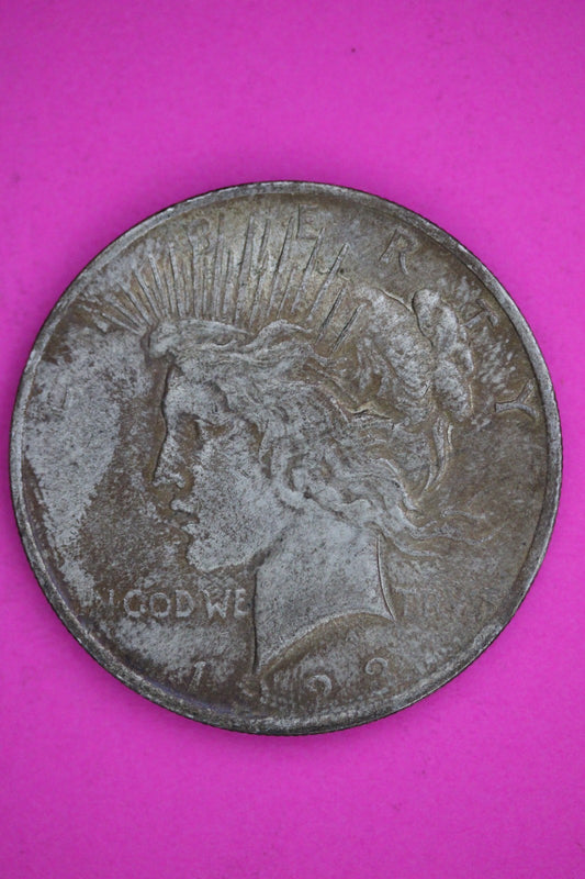 High Grade 1923 P Peace Silver Dollar LIberty Coin Authentic & Genuine 2641