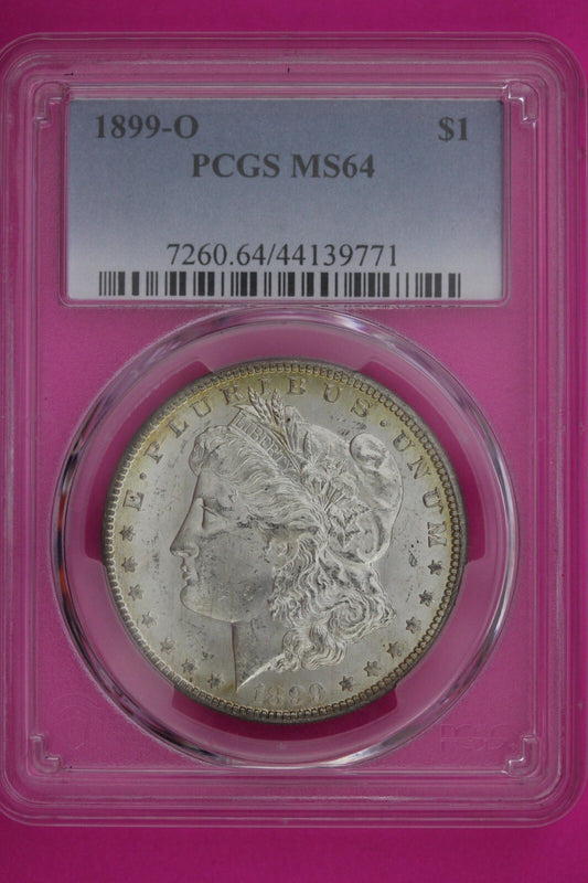 1899 O MS 64 Liberty Morgan Silver Dollar PCGS Certified Graded Authentic 1143