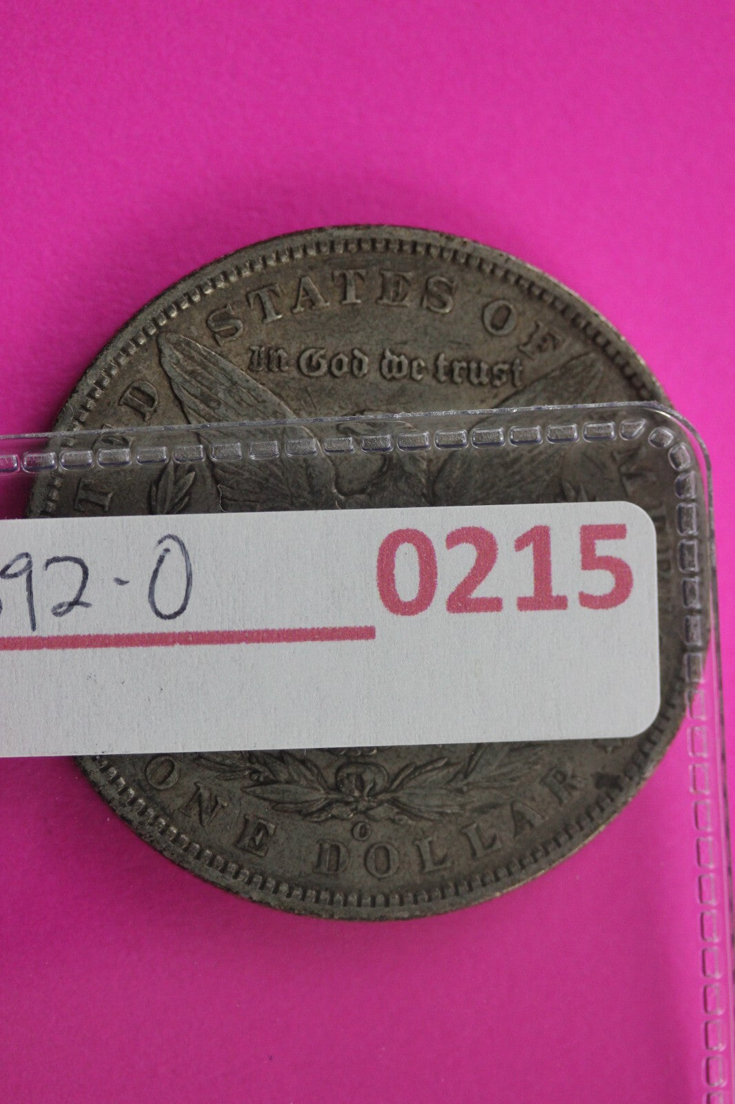 1892 O Morgan Lady Liberty Rare Date Silver Dollar Guaranteed Authentic 0215N