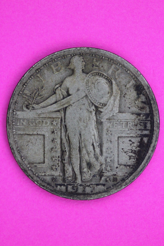 1917 P Type 1 Standing Liberty Silver Quarter Key Date Coin Exact Coin In Pic 45