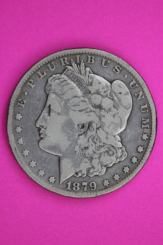 1879 CC Morgan Lady Liberty Silver Dollar Guaranteed Authentic & Genuine 1743