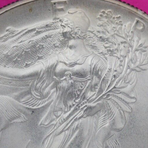 Gem BU 1995 American Silver Eagle Key Date 1 Ounce .999 Exact Coin Shown 29