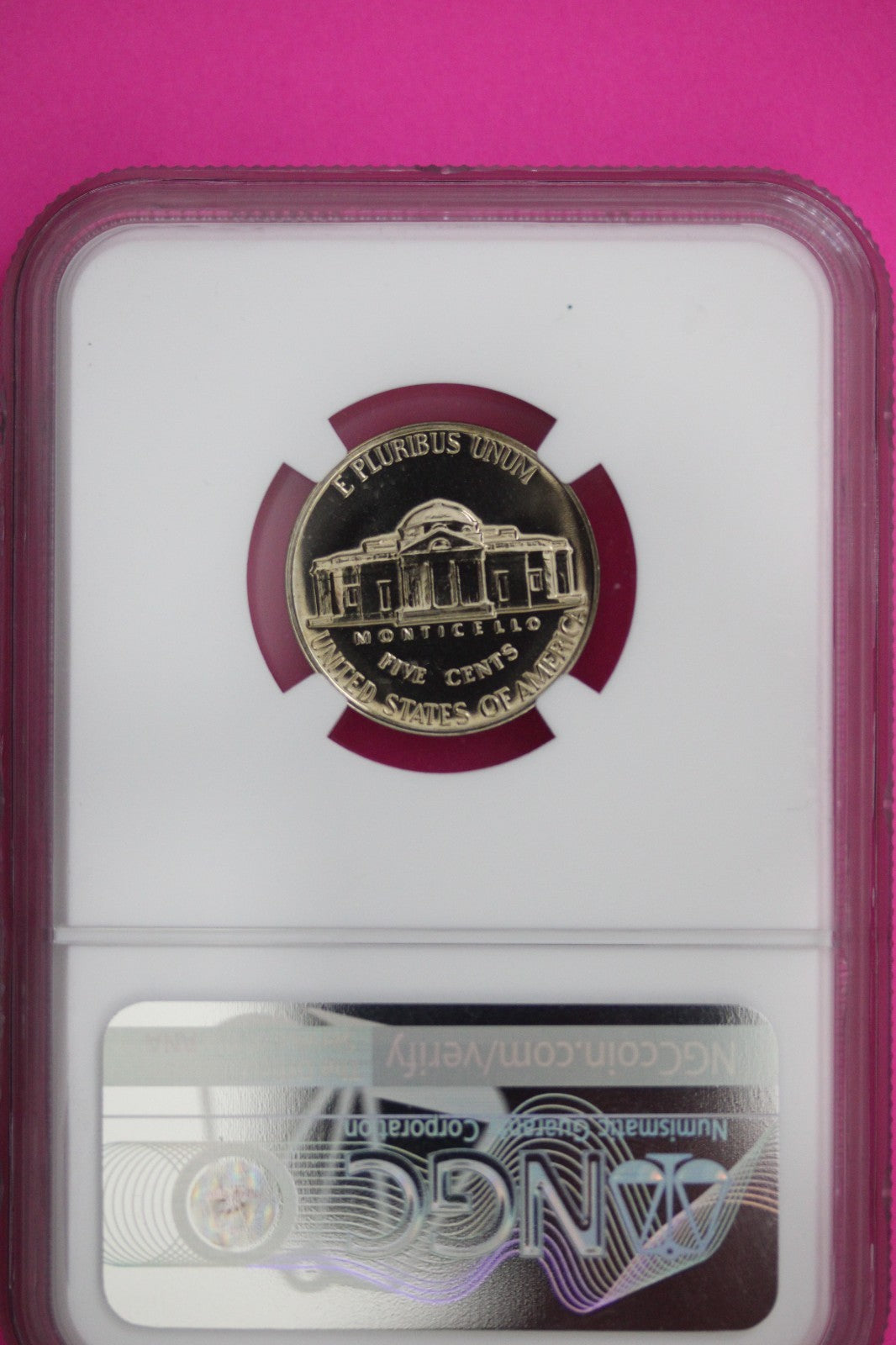 1958 PF 68 Jefferson Nickel NGC Certified Graded Authentic Genuine Slab 328