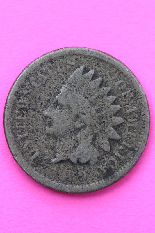 1859 Copper Nickel Indian Head Cent Penny Exact Early Type Coin Pictured 167