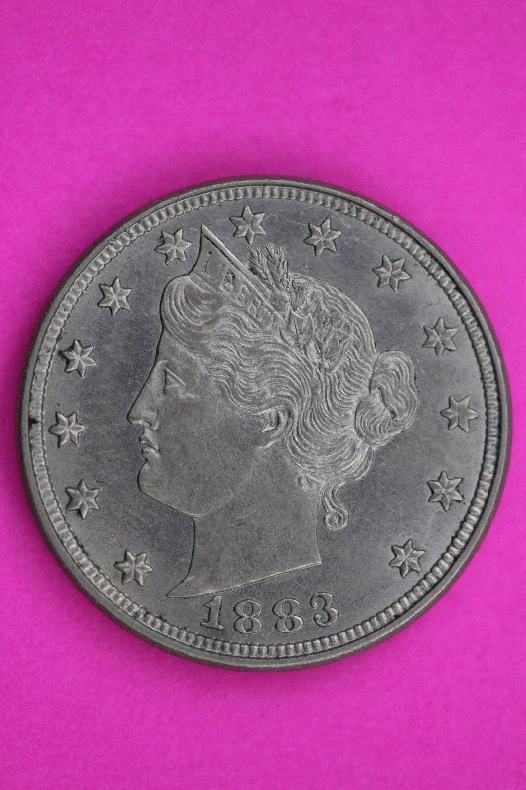 High Grade 1883 No Cents V Liberty Nickel Guaranteed Authentic Genuine Coin 1065