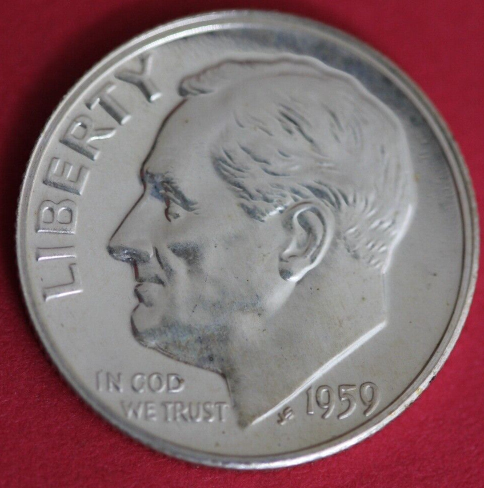 1959 Silver Proof Roosevelt Dime Exact Coin Shown  97
