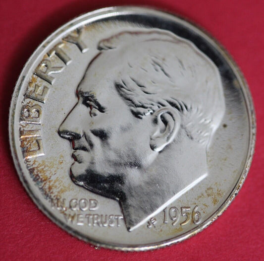 1956 Silver Proof Roosevelt Dime Exact Coin Shown 31