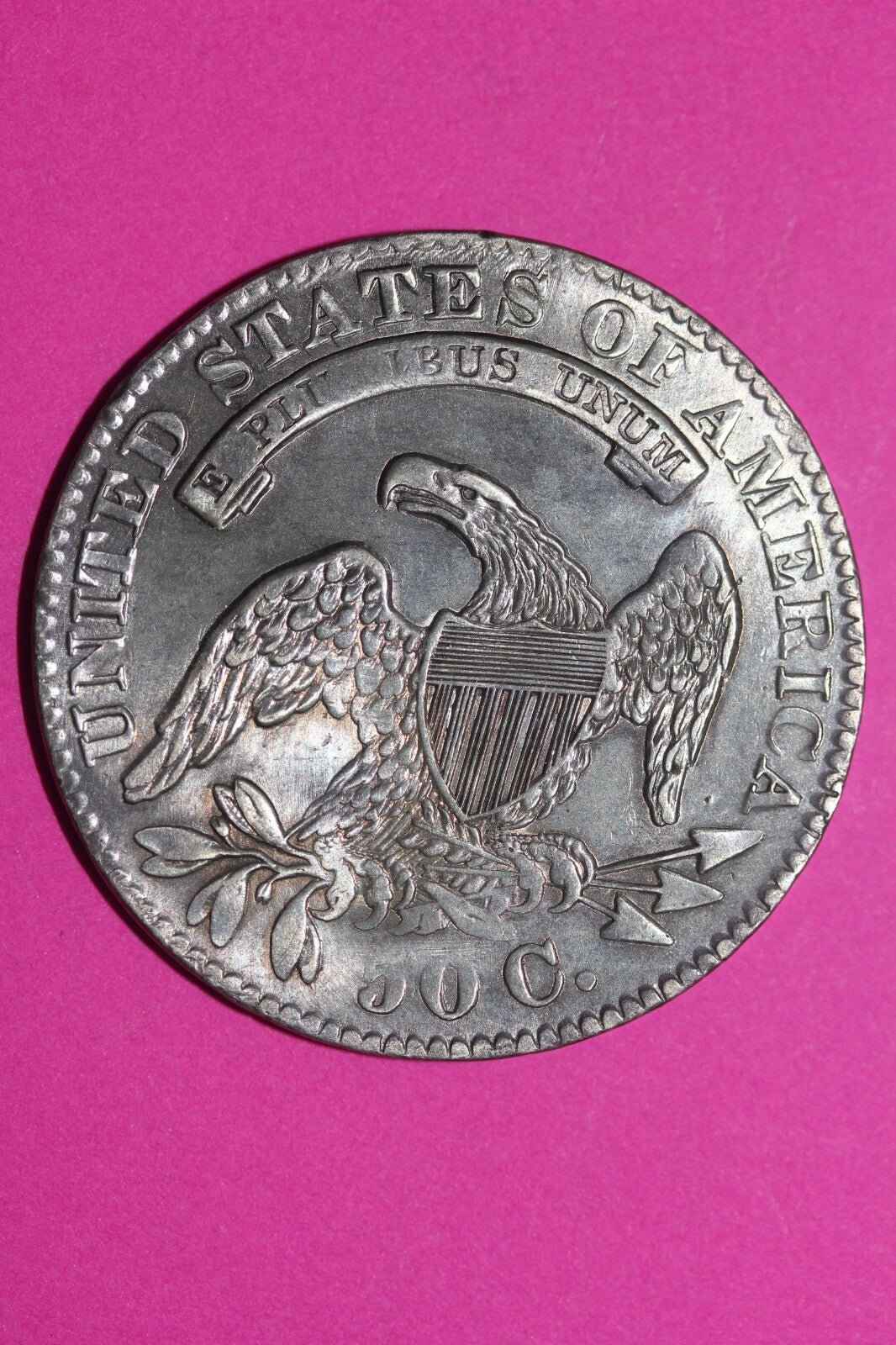 High Grade 1833 Capped Bust Liberty Silver Half Dollar Guaranteed Authentic 1017