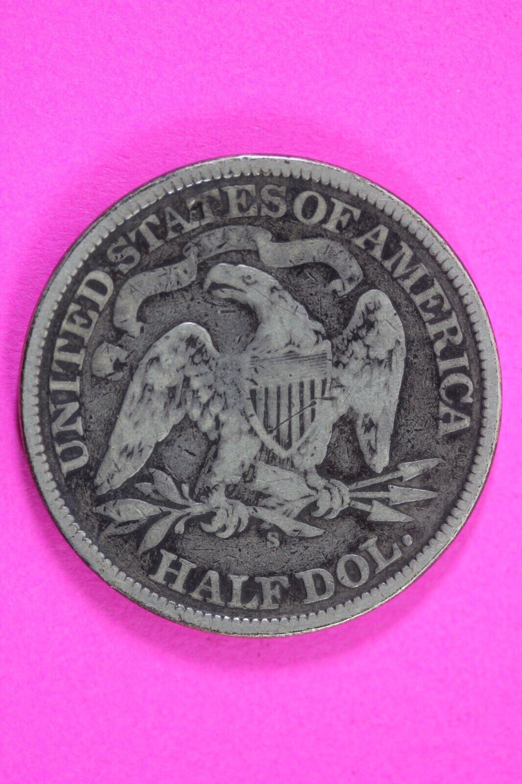1869 S Seated Liberty Half Dollar Silver Semi Key Date Exact Coin In Pics 32