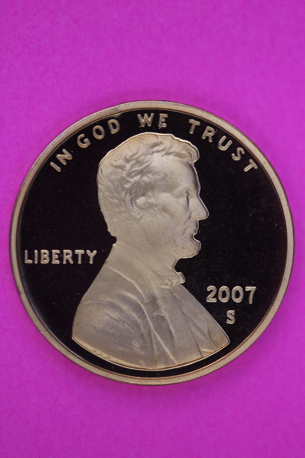 Gem Proof 2007 S Ultra Deep Cameo Lincoln Memorial Cent Same Coin In Pics TOM18