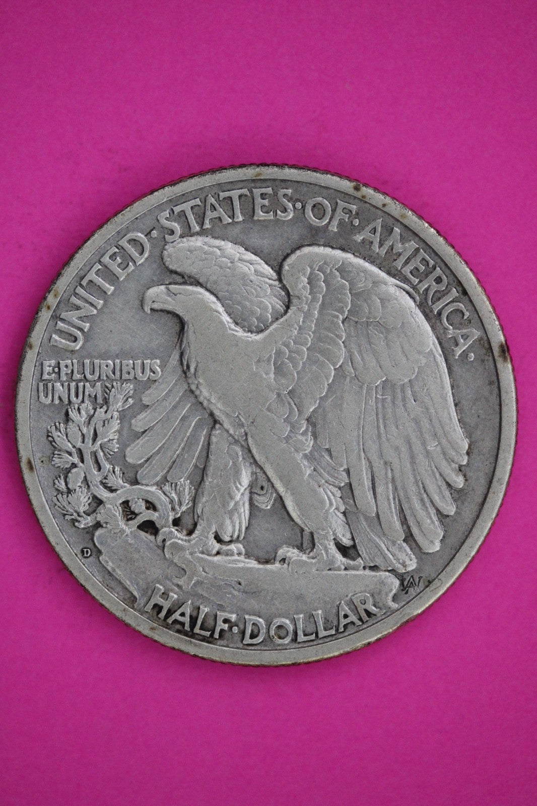 1918 D Walking Liberty Walker Half Dollar Coin Guaranteed Authentic Genuine 2399