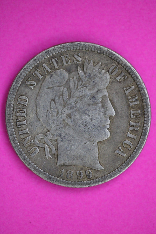 1899 O Barber Liberty Dime Silver Guaranteed Authentic & Genuine Coin 2959