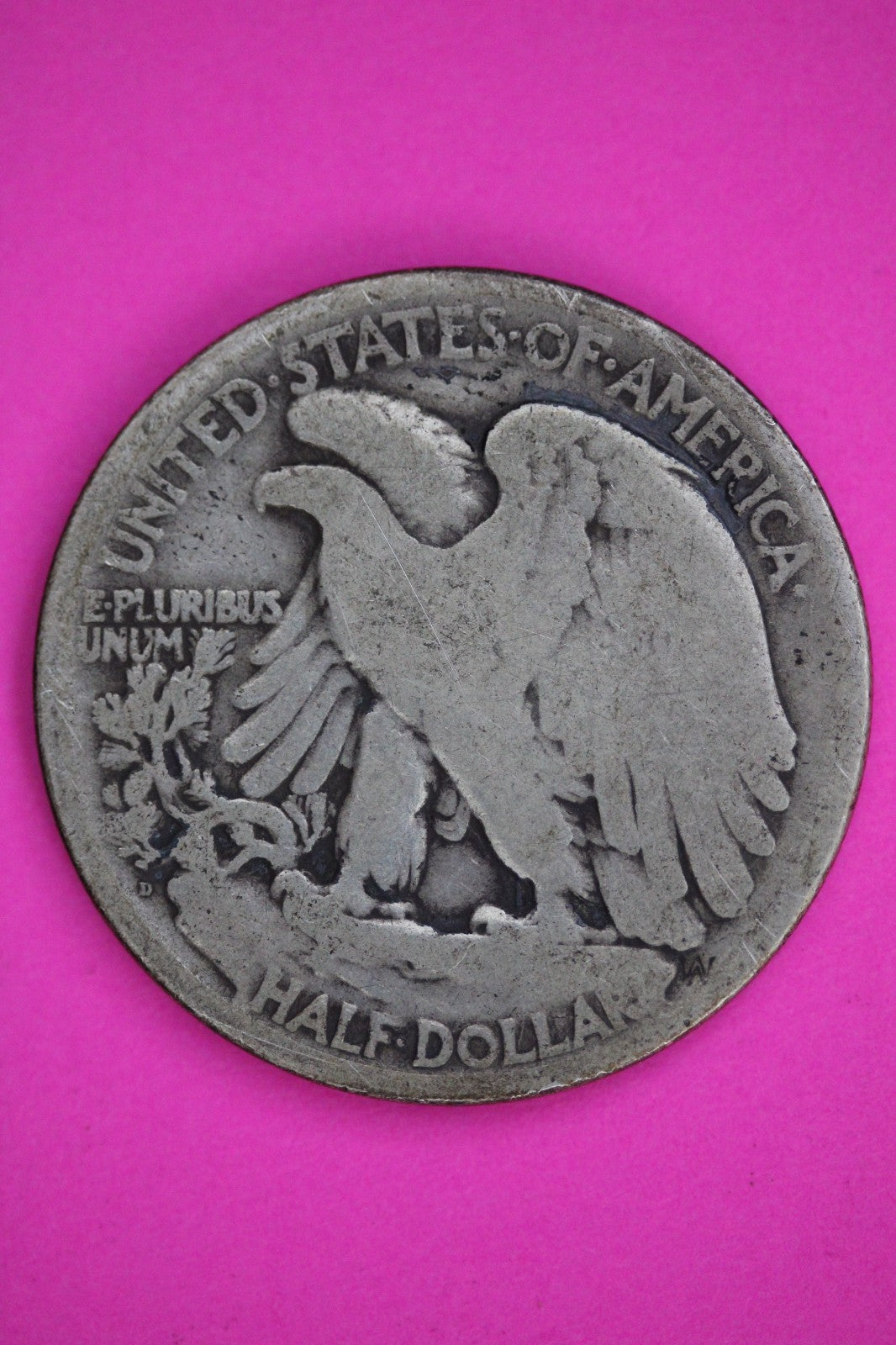 1919 D Walking Liberty Silver Half Dollar Guaranteed Authentic Genuine Coin 2912