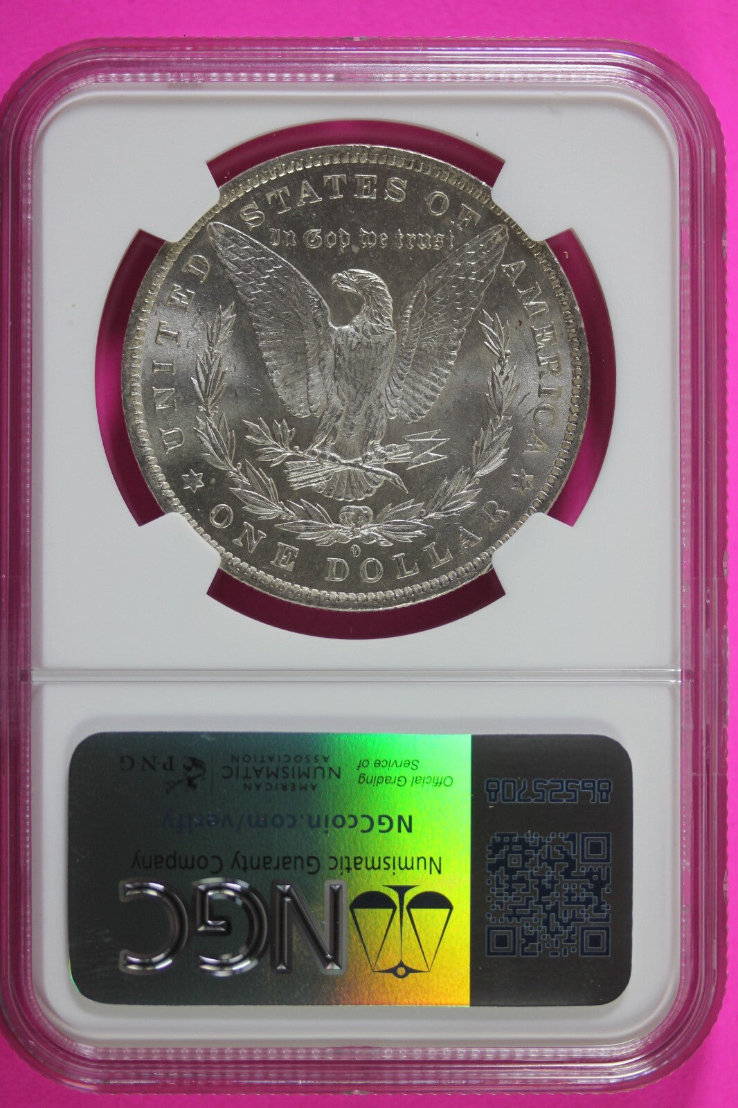 1884 O MS 63 Liberty Morgan Silver Dollar NGC Certified Graded Authentic 659