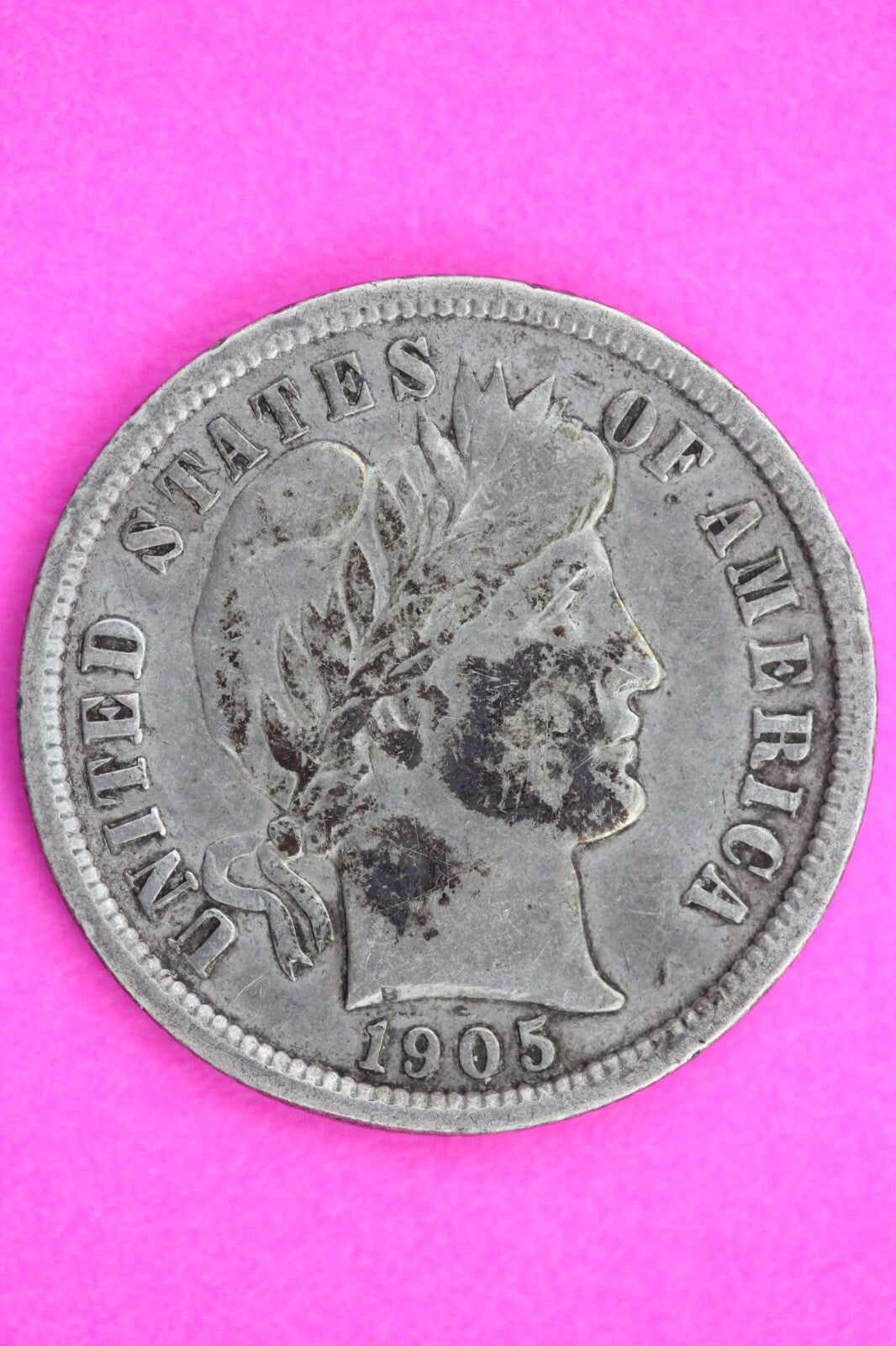 1905 O Barber Liberty Dime Scarce Semi Key Date Silver Coin Free Shipping 0088