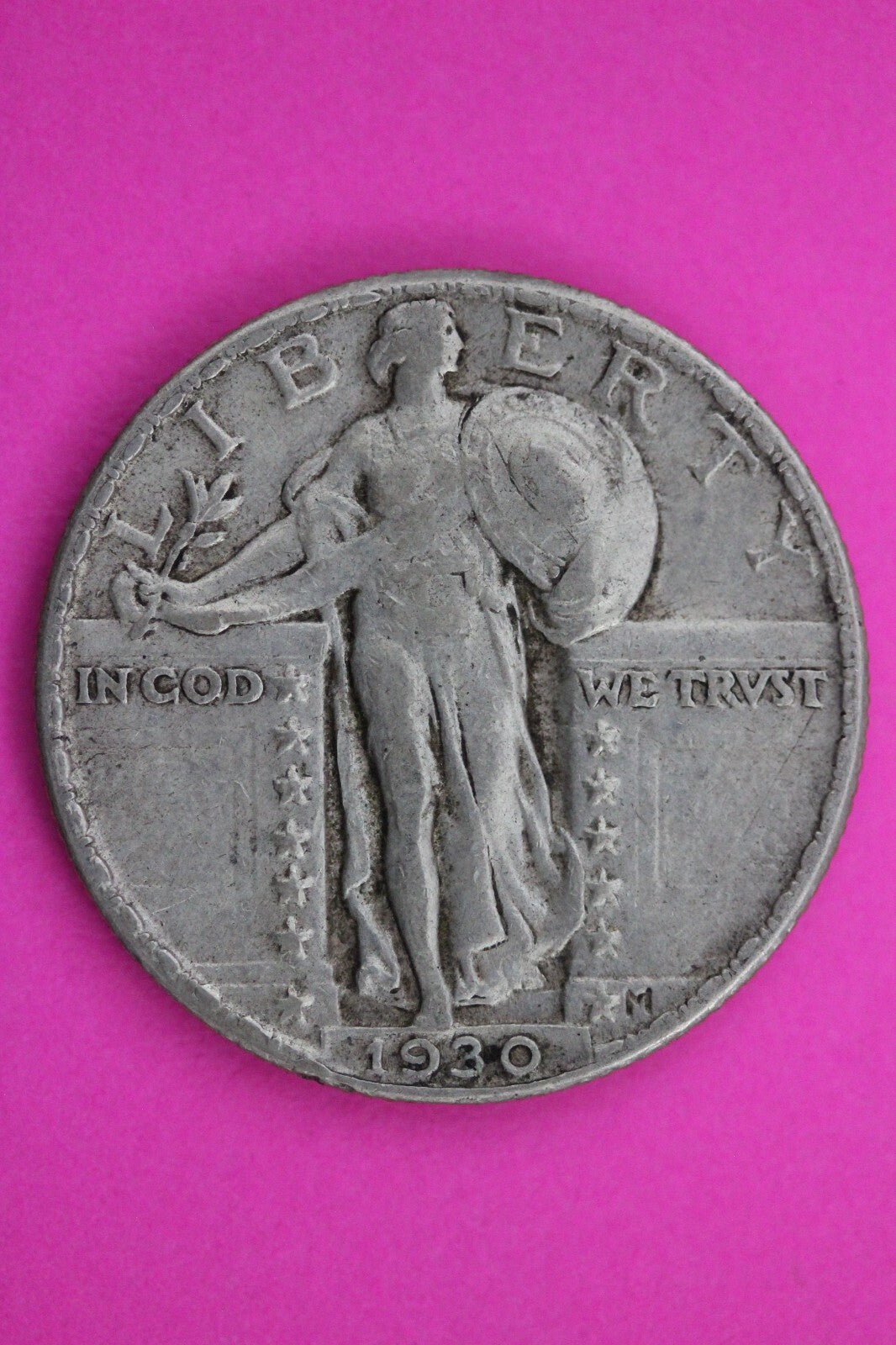 High Grade Full Date 1930 P  Standing Liberty Silver Quarter Key Date Coin 19