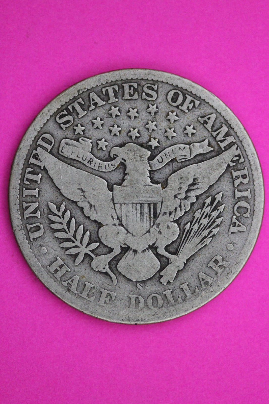 1908 S Barber Liberty Silver Half Dollar Guaranteed Authentic Genuine Coin 2341
