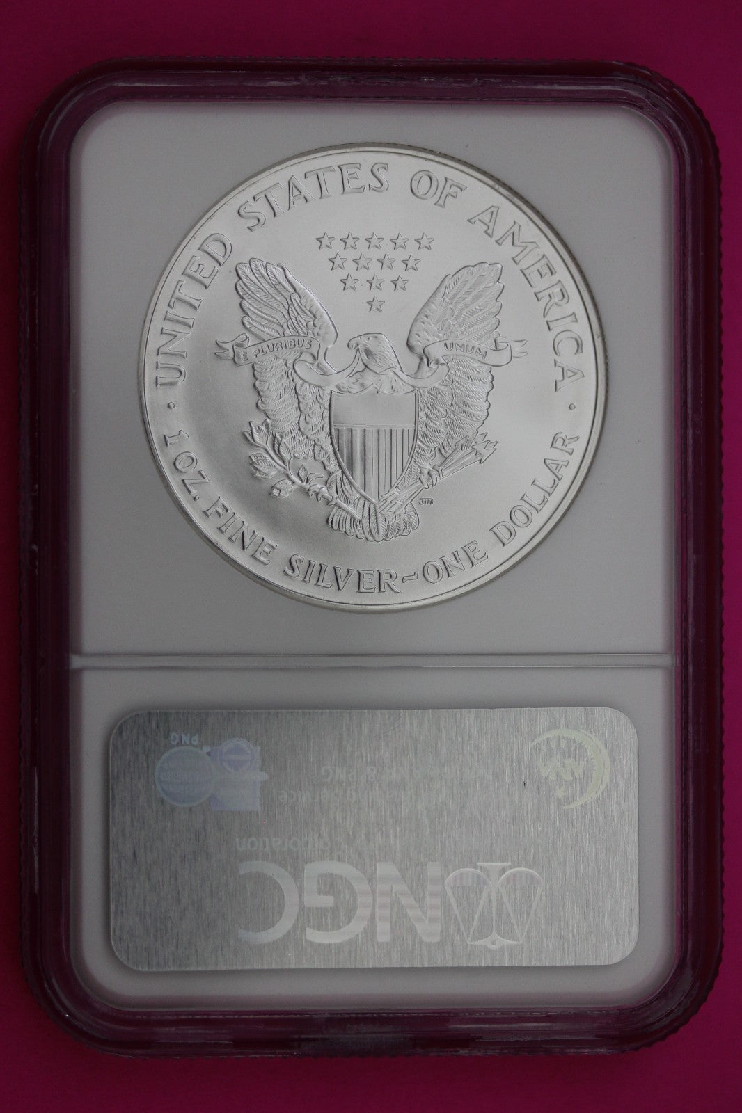 2001 MS 69 Silver Eagle 1 OZ .999 Silver NGC Certified Graded Authentic 216