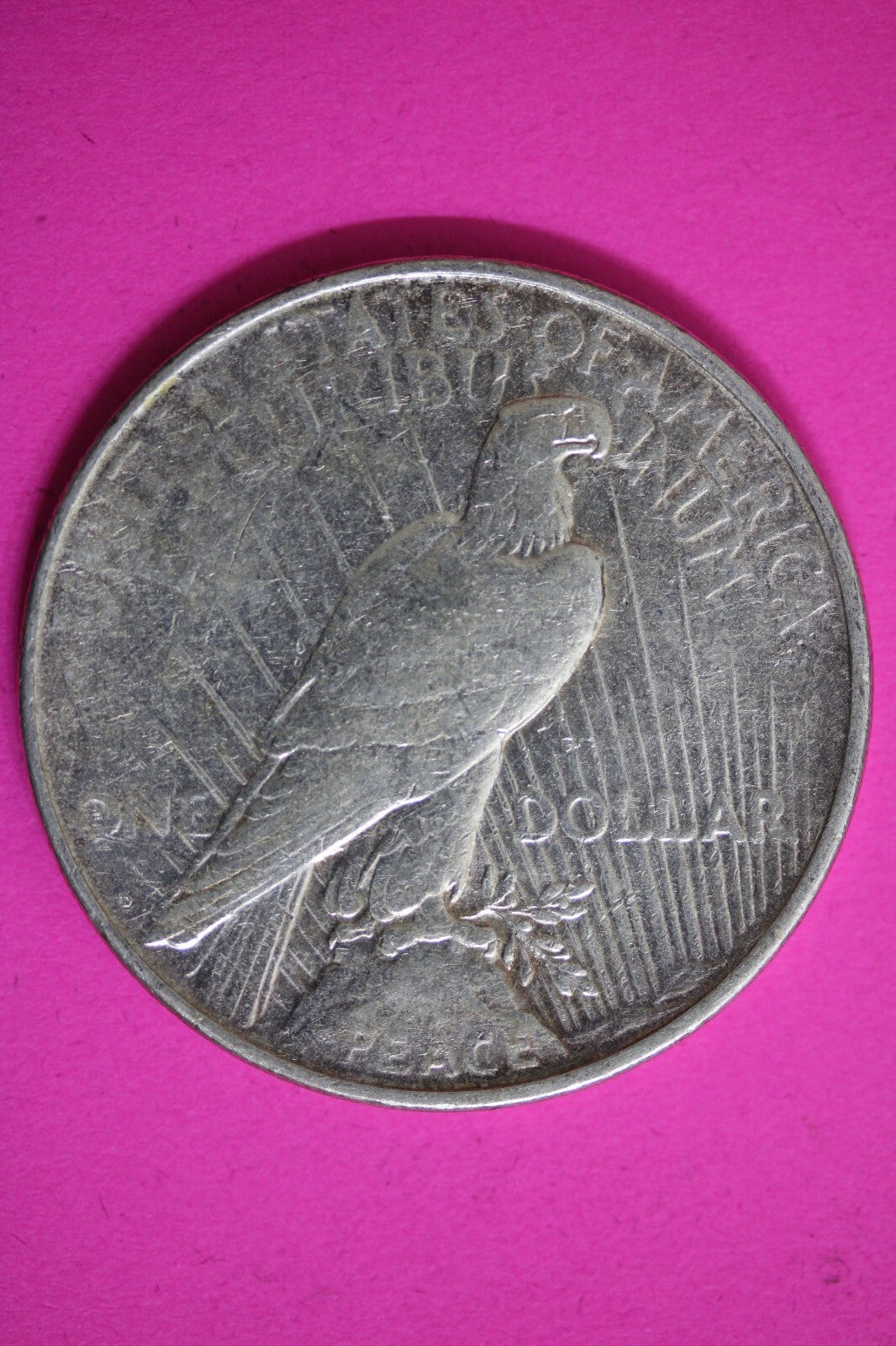 Toned 1923 D Liberty Peace Silver Dollar Exact Coin In Pics Semi Key Date 33