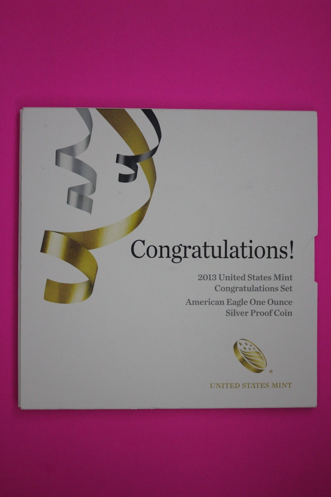 Gem 2013 W Congratulations U.S. Mint Set Proof Deep Cameo Silver Eagle COA 9059